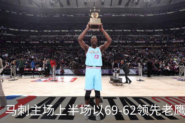 马刺主场上半场以69-62领先老鹰 文班亚马贡献9分6板